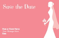 Here Comes the Bride Save the Date Cards