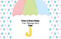 Let it Rain Baby Save the Date Magnets