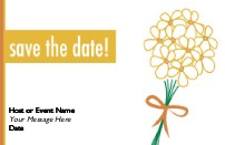 No Fuss Flowers Save the Date Cards