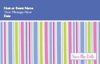 Vibrant Reminder Save the Date Cards