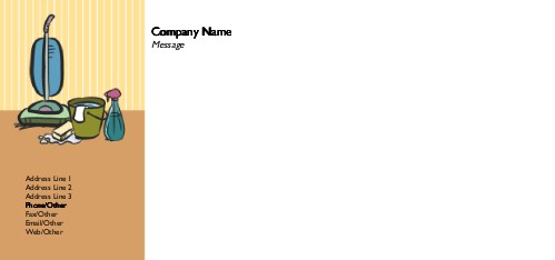 Clean Team Full Colour Compliment Slips