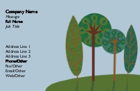 Friendly Forest Full Colour Business Cards