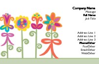 Petals that Pop Full Colour Business Cards