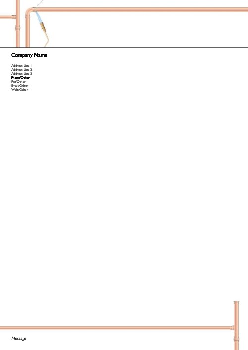 Perfect Pipes A4 Recycled Letterhead