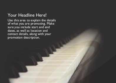 Tickle the Ivories Full Colour Standard Sized Postcards