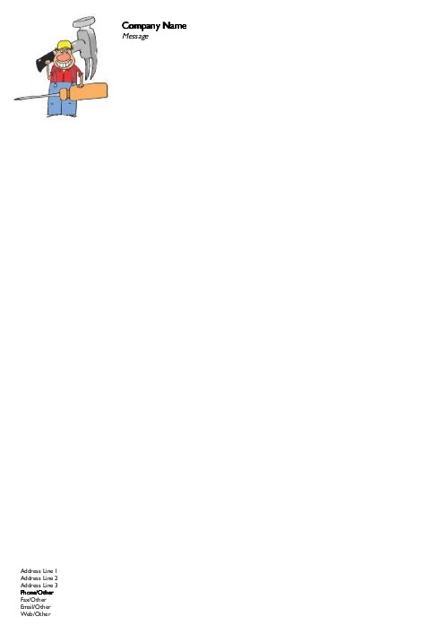Mr Fix It A4 Recycled Letterhead