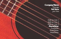 Strummin the Strings Recycled Business Cards