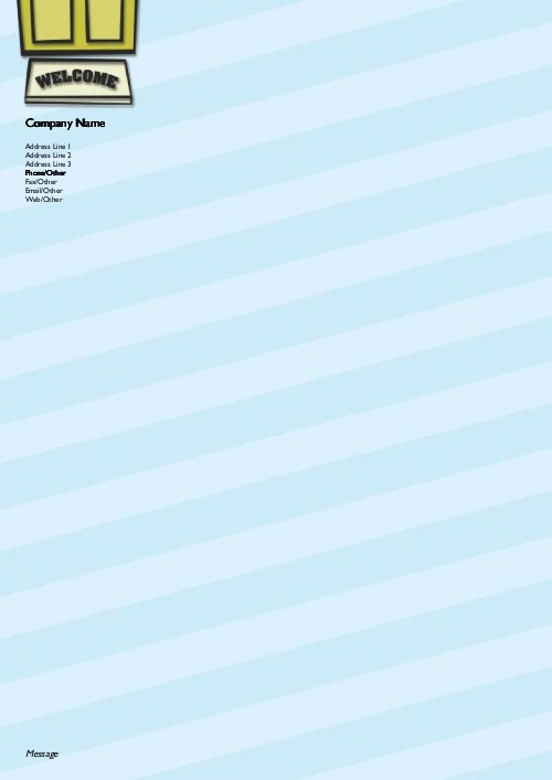 Welcome Mat A4 Recycled Letterhead