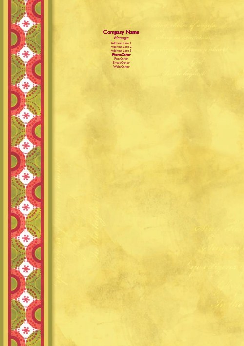 Come Let Us Adore Him Christmas Letterhead - Personalised