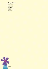 Purple Windmill A4 Recycled Letterhead