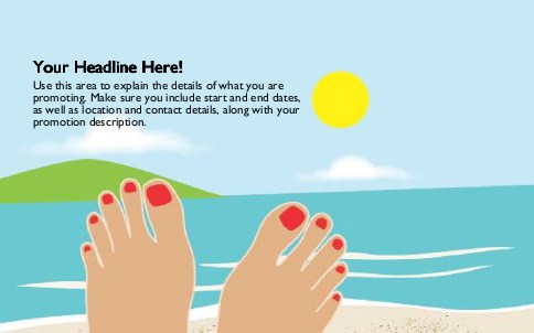 Put Your Feet Up Full Colour Oversized Postcards