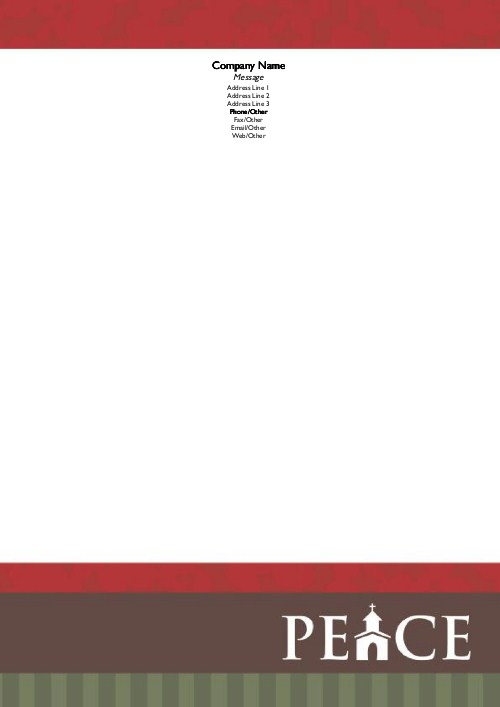Words of Worship Christmas Letterhead - Personalised