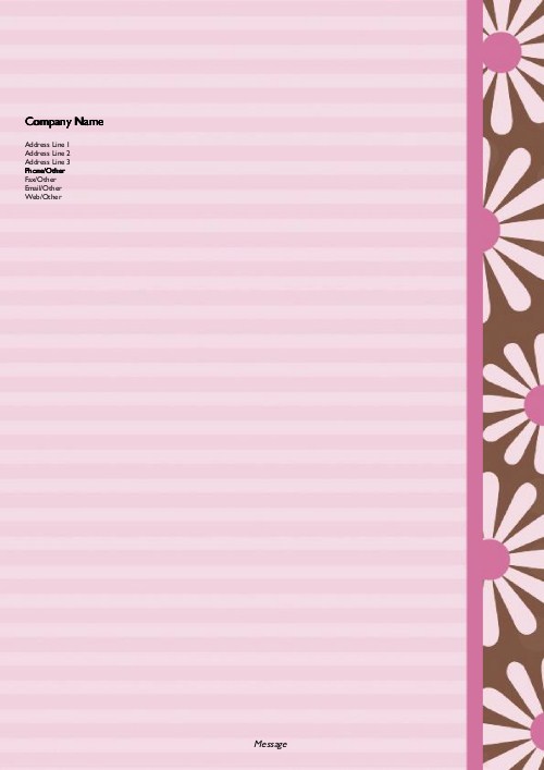 Blooms of Joy A4 Recycled Letterhead