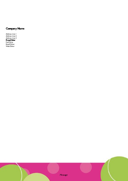 Bubbly A4 Recycled Letterhead