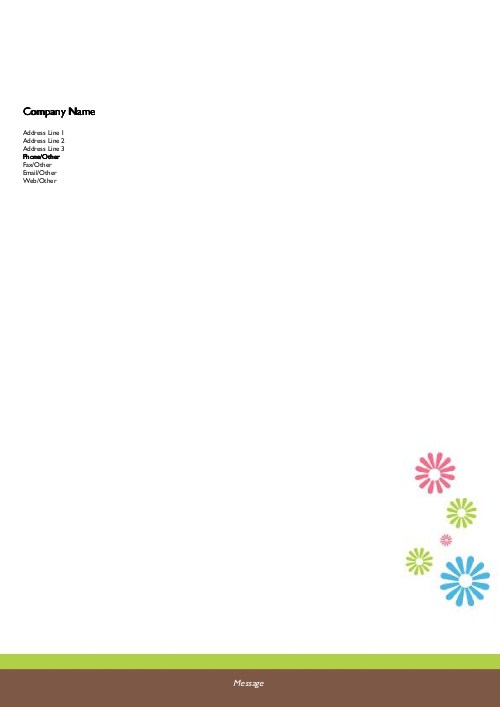 Drifting Daisies A4 Recycled Letterhead