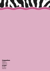Funky Zebra A4 Recycled Letterhead