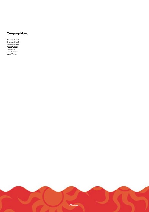 Lots of Sun A4 Recycled Letterhead
