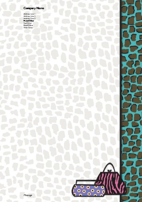Wild Purses A4 Recycled Letterhead