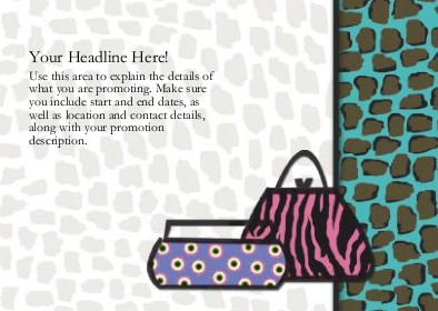 Wild Purses Full Colour Standard Sized Postcards