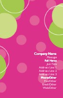 Bubbly Full Colour Magnetic Business Cards