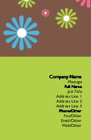 Drifting Daisies Full Colour Magnetic Business Cards