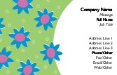 Funky Flowers Recycled Business Cards