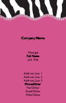 Funky Zebra Full Colour Magnetic Business Cards
