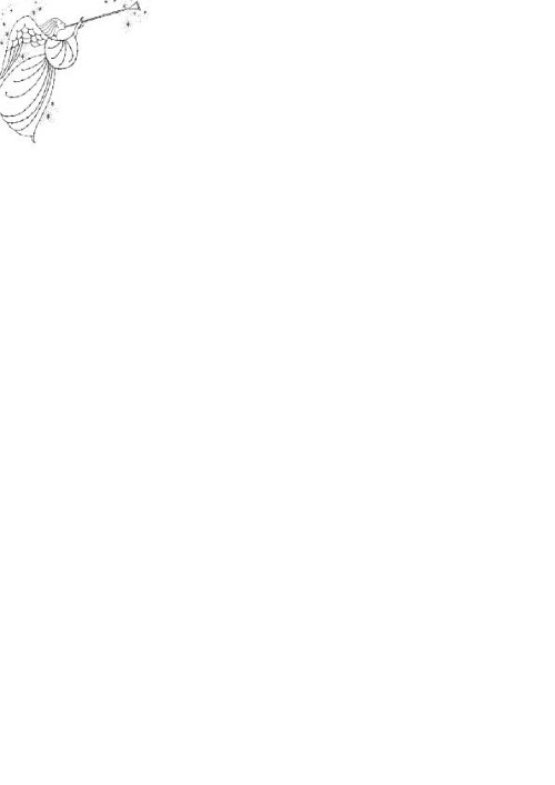 Angel and Horn Christmas Letterhead - Blank