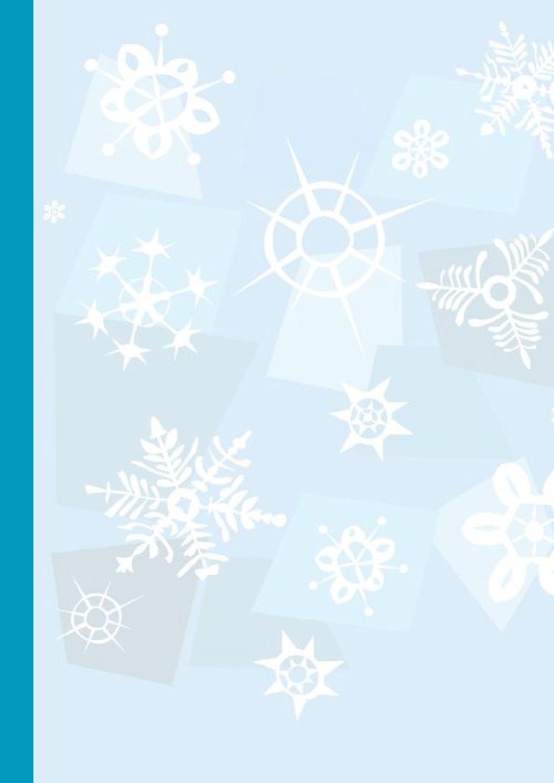 Array of Snowflakes Christmas Letterhead - Blank