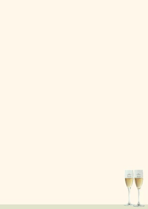 Drinks for Two Christmas Letterhead - Blank