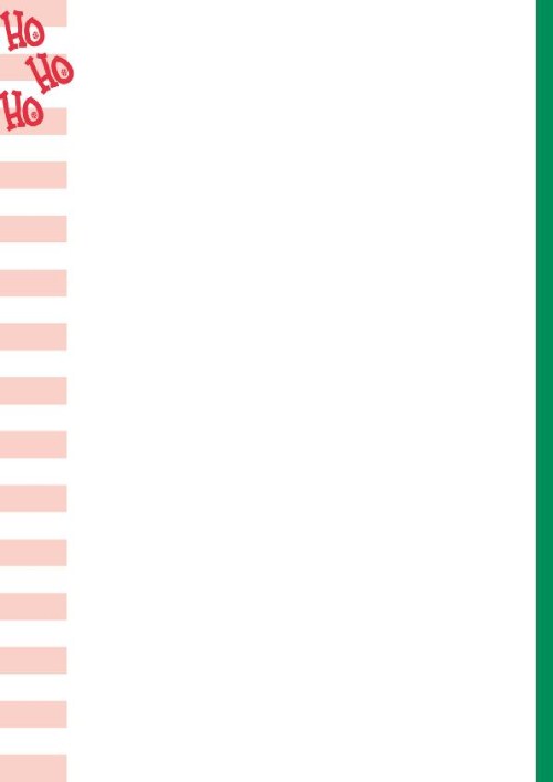 Jolly Lingo Christmas Letterhead - Blank