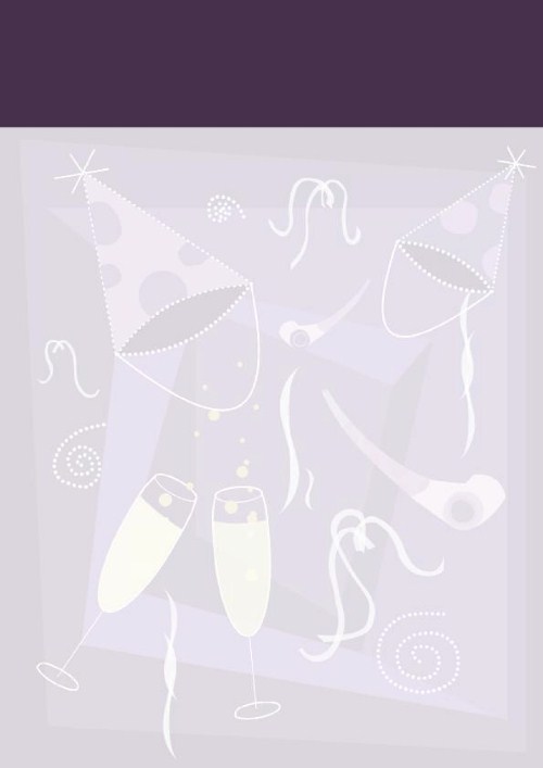 Happy New Year Christmas Letterhead - Blank