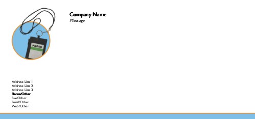 Press Pass Full Colour Compliment Slips