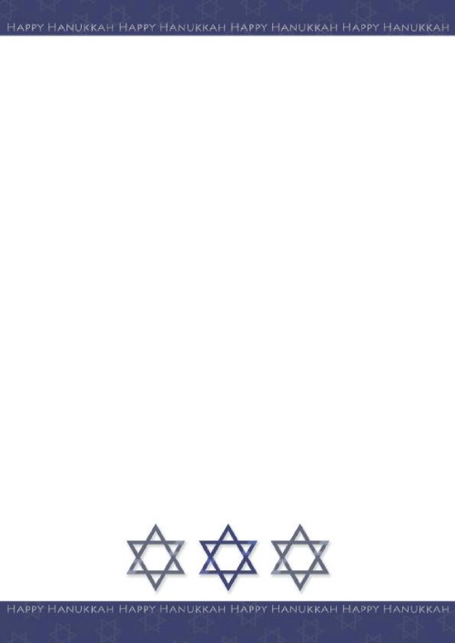 Solemn Star Christmas Letterhead - Blank