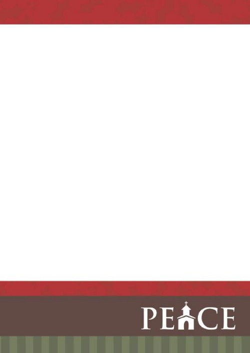 Words of Worship Christmas Letterhead - Blank