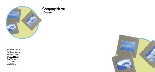 Photography Slides Full Colour Compliment Slips