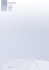 Satellite Dish A4 Letterhead