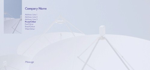 Satellite Dish Full Colour Compliment Slips