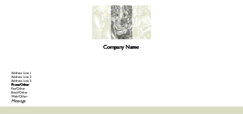 Baby Jesus Full Colour Compliment Slips