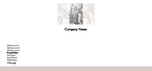 Jesus Teaching Full Colour Compliment Slips