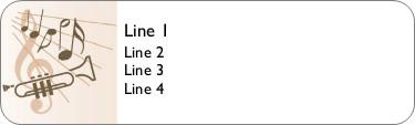 Beat the Band Return Address Labels