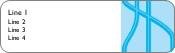Bisect in Blue Return Address Labels