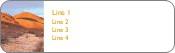 Desert Hillside Return Address Labels