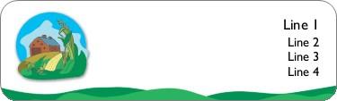Farm On A Hill Return Address Labels
