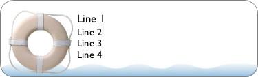 Lifesaver Buoy Return Address Labels