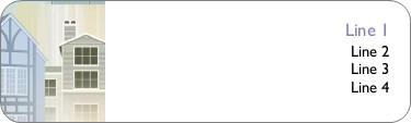 Modern Houses Return Address Labels