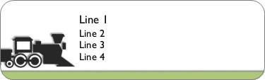 Riding the Rails Return Address Labels