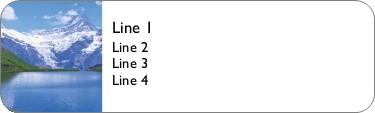 Alpine Lake Return Address Labels