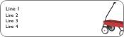 Little Red Wagon Return Address Labels