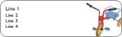 Multi-Coloured Tricycle Return Address Labels